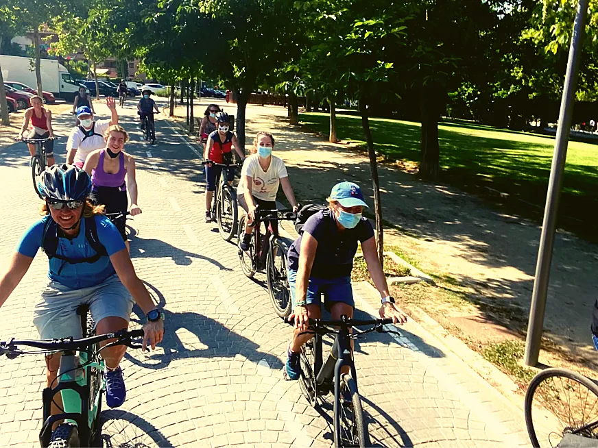 Decenas de mujeres pedalearon con Canyon y Ciclosfera en Las Rozas.