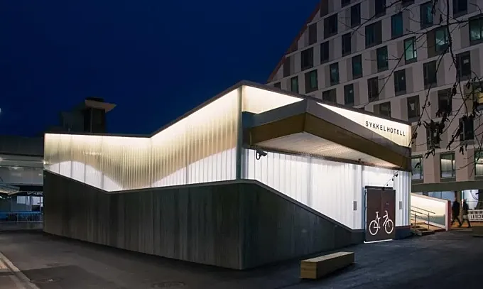 Noruega construye el mejor hotel para bicicletas del mundo