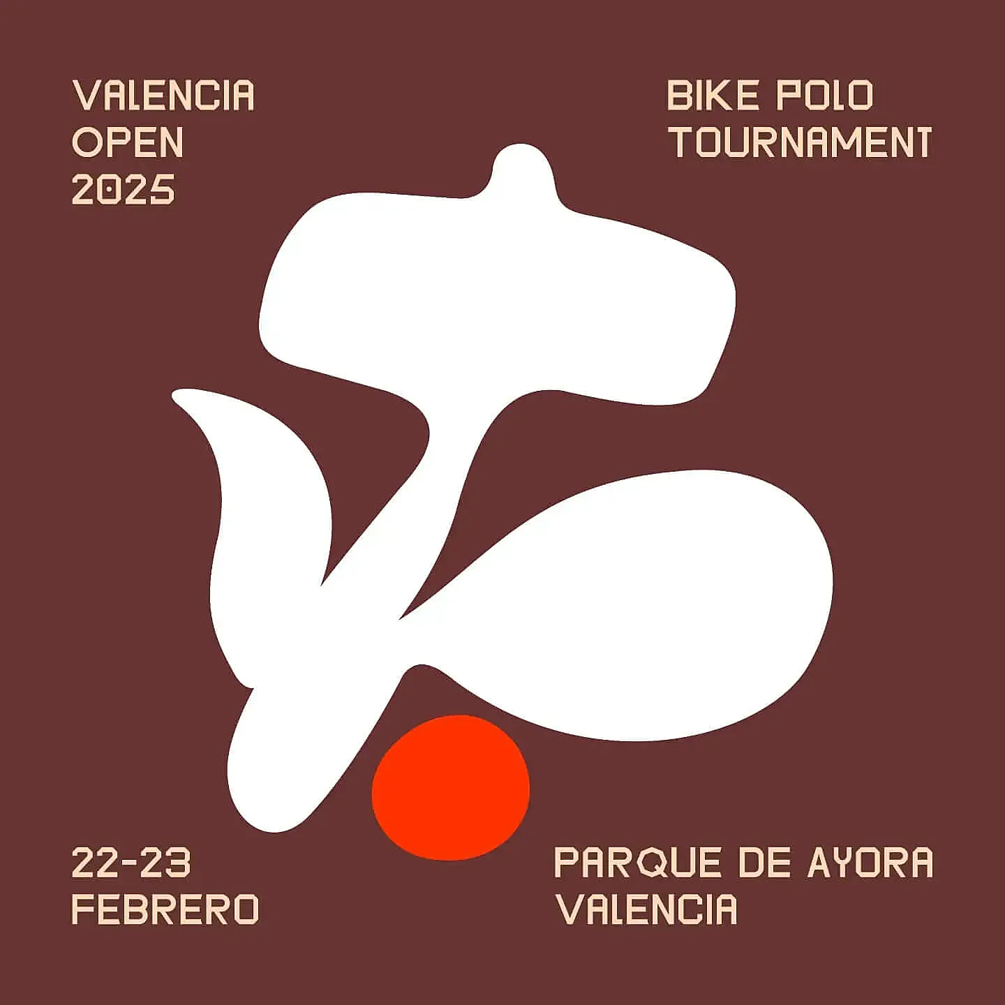 Cartel del Valencia Open de Bike Polo 2025.