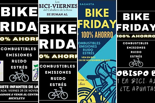 Distintos colegios han compartido invitaciones para su 'Bike Friday'.