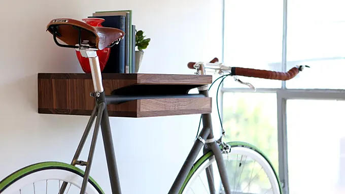The Bike Shelf: elegancia minimalista para colgar tu bicicleta