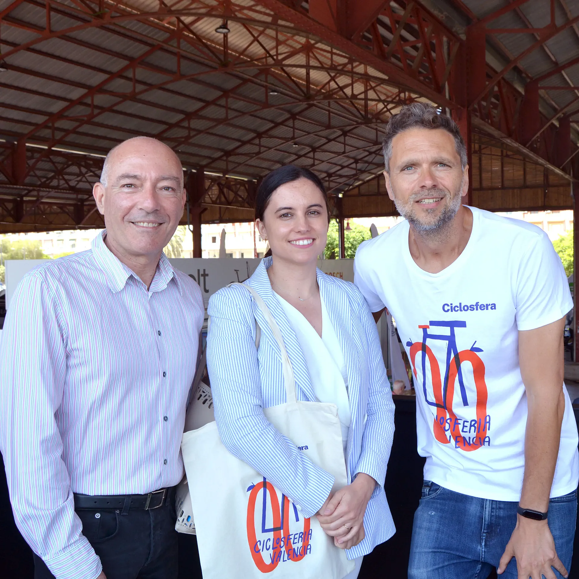 Jesús Carbonell, Elena Ayllón y Rafa Vidiella.