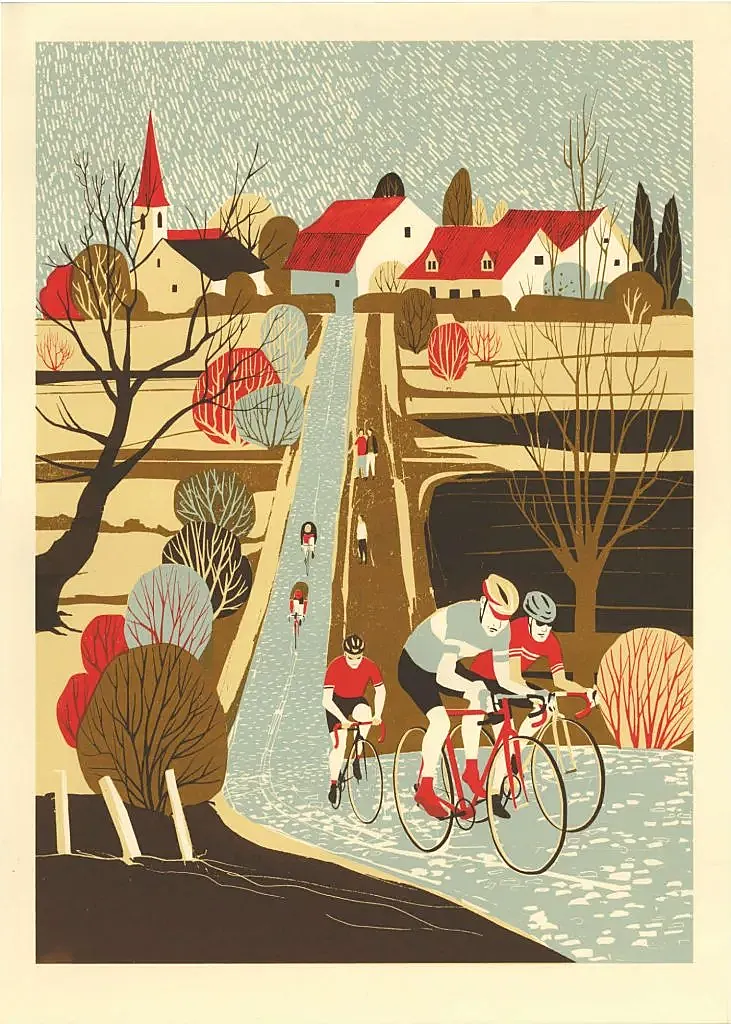 Eliza Southwood, ilustración ciclista ‘Kwaremont’