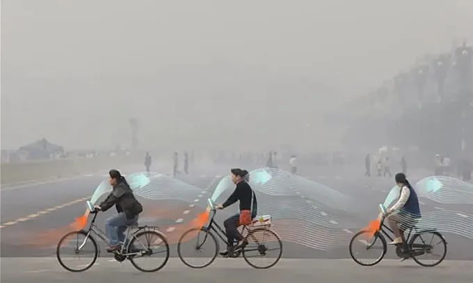 China: bicicletas públicas que purifican el aire