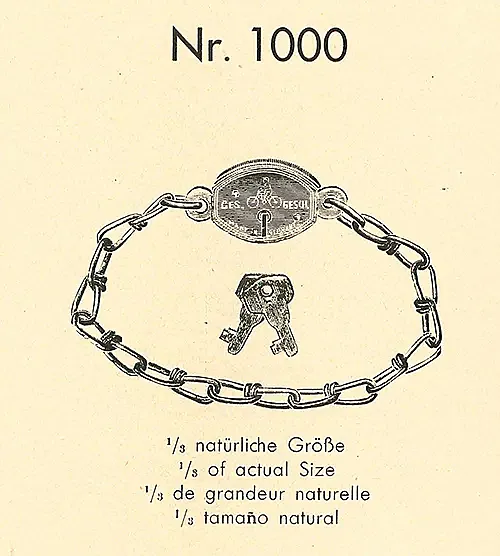 Nr. 1000 fue el primer candado de ABUS para bicis y es de 1931.