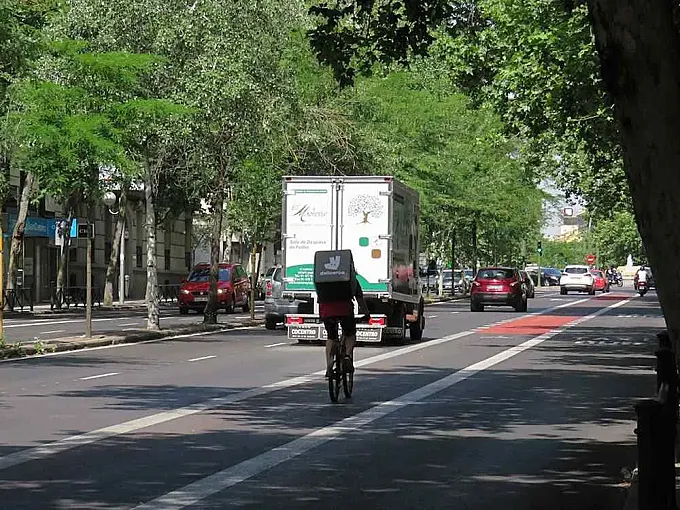 Madrid: 41 ciclistas cada hora por el carril bici de los bulevares