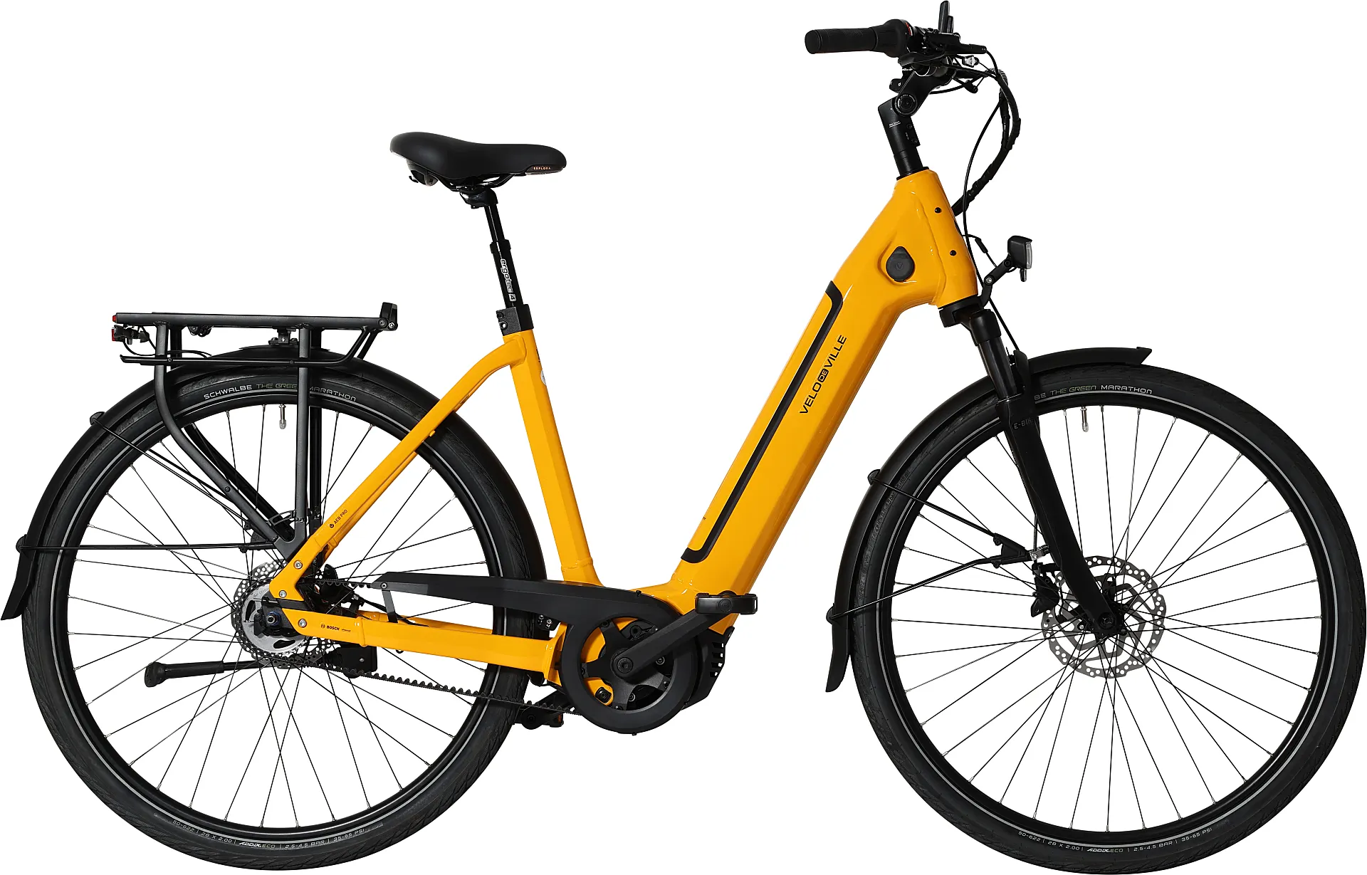 AEB PRO (desde 3.459€) - Portaequipajes modular y soporte delantero opcional. Tapa de batería en el color del cuadro. Batería de hasta 875Wh.