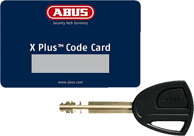Tarjeta X Plus Code card de seguridad y tres llaves.