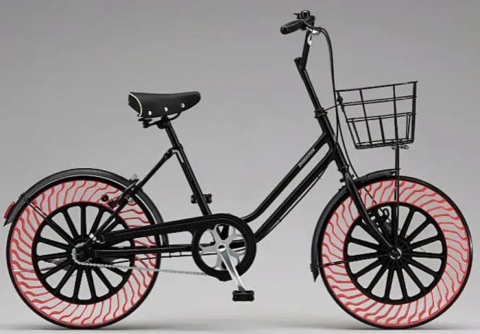 Así es la bicicleta sin aire de Bridgestone