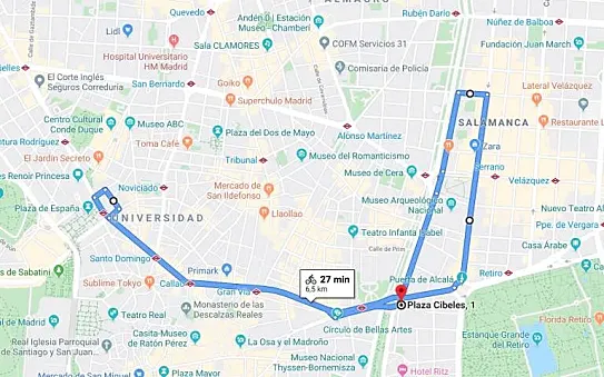 El recorrido de la Lucicleta 2019.