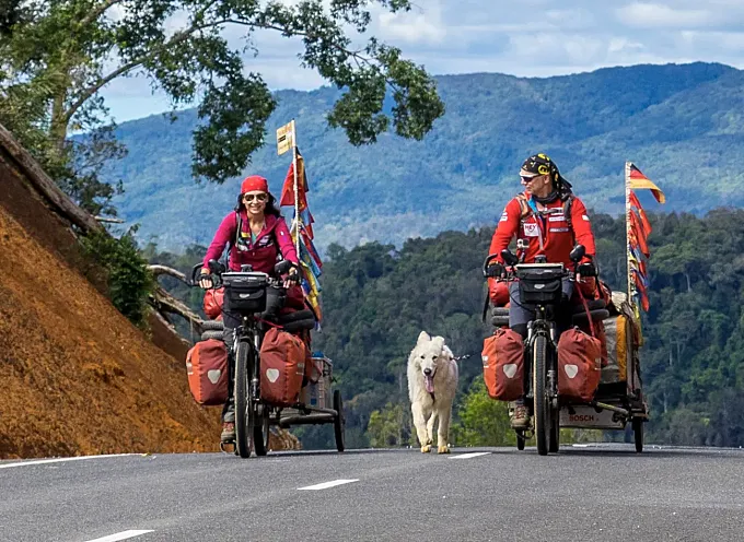 La expedición en bicicleta eléctrica más larga del mundo