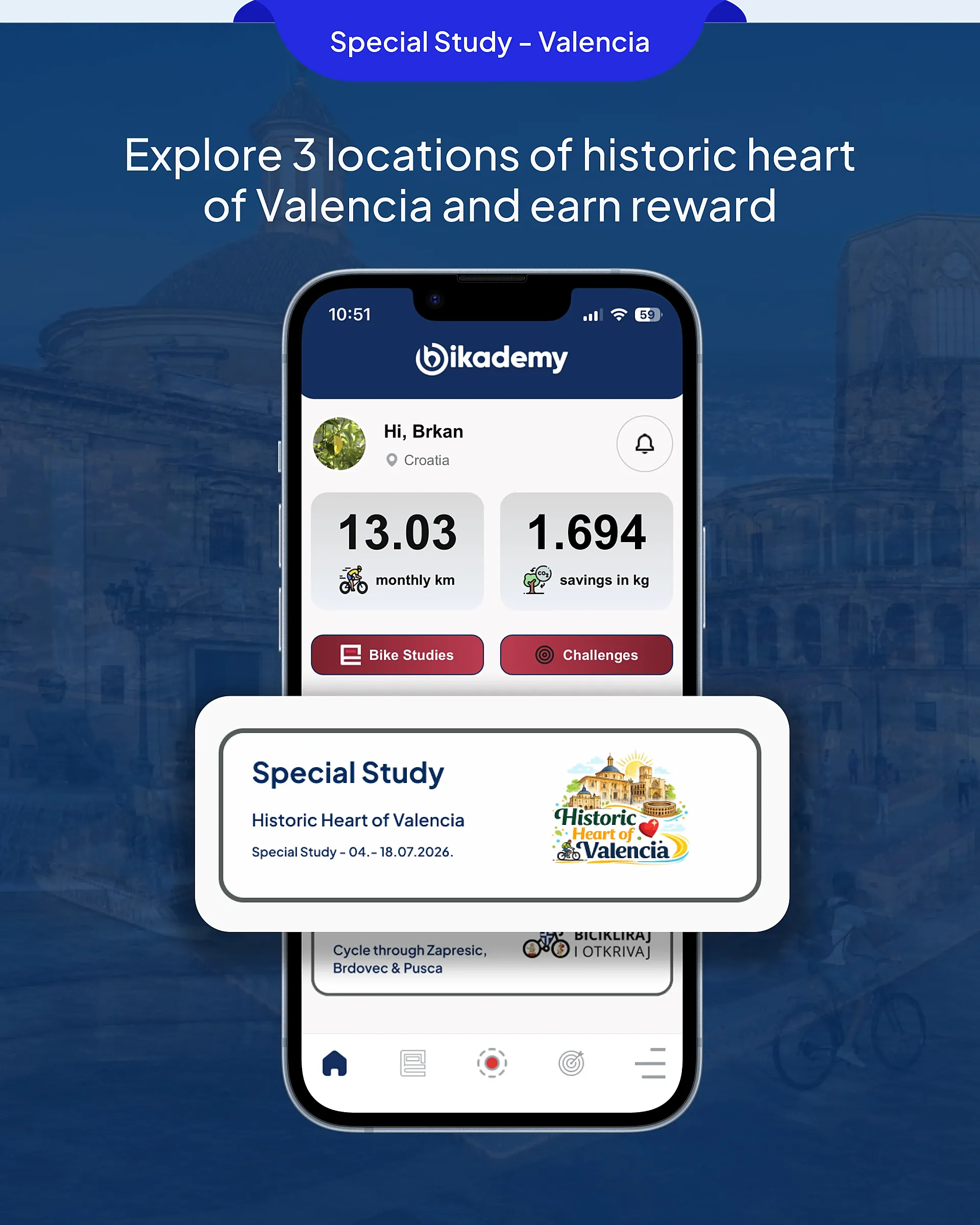 Llegas, abres la app, registras el destino y ganas tokens