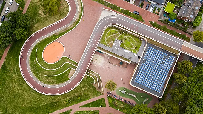 La maravilla ciclista de Oog in Al (Utrecht)