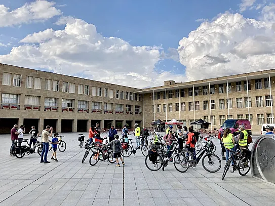 Logroño celebró por todo lo alto, y desde el jueves, un fin de semana lleno de bicicletas.