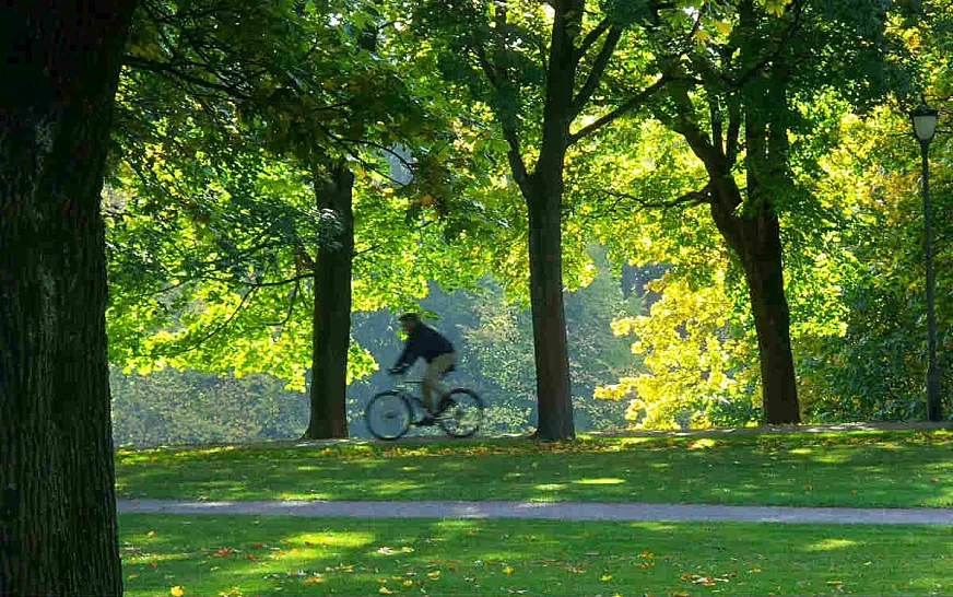 Ciclista en Oslo (foto: Anders Sandberg).