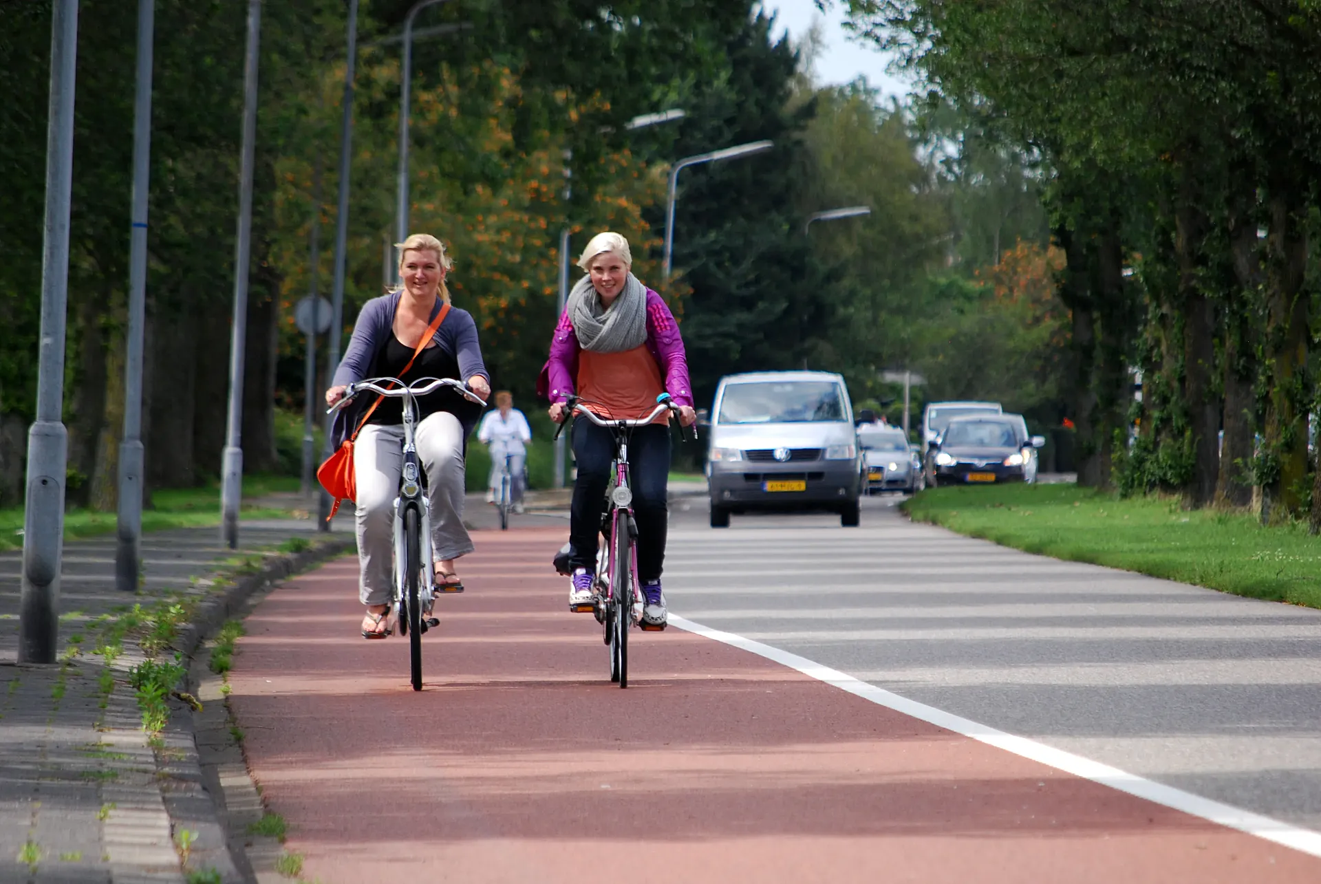 Las “autopistas ciclistas” unen zonas residenciales con áreas de trabajo a nivel provincial.