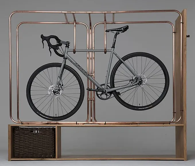 Stasis: un imponente mueble para guardar la bici en casa