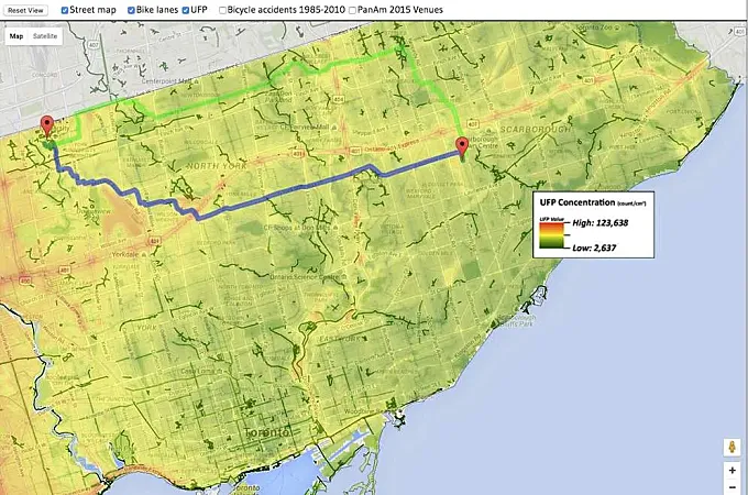 Clean Ride Mapper: una app para encontrar las calles menos contaminadas