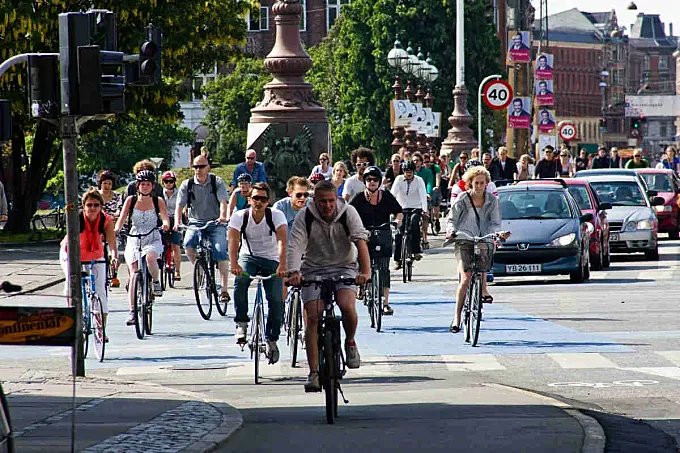 En Copenhague ya circulan más bicicletas que coches