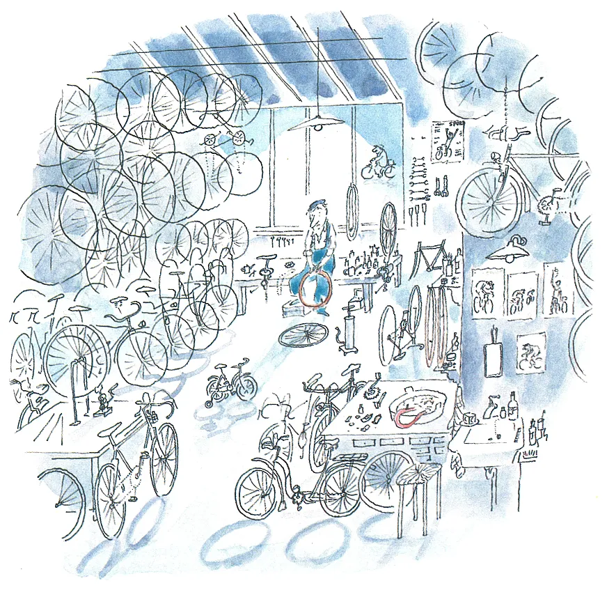 demanda télex diamante Lo escondido: 'El taller de bicicletas (O el secreto inconfesable de Raoul  Taburin)', de Sempé