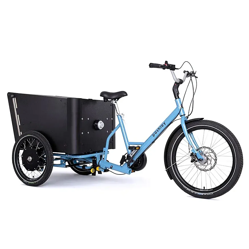 Prototipo de Pashley, triciclo eléctrico sin cadena.