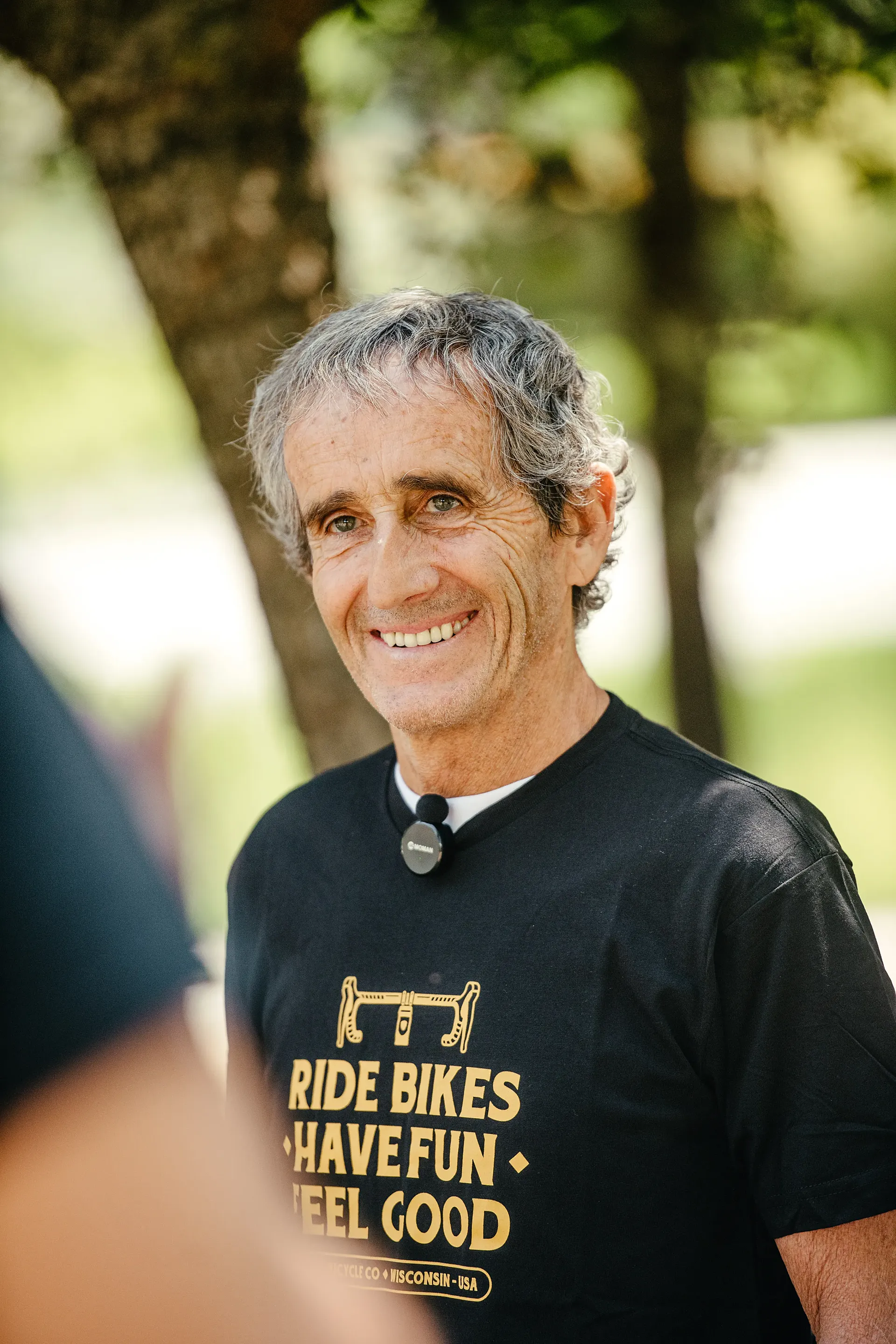 Alain Prost, entrevistado por Ciclosfera (foto: Alejandro Cubino).