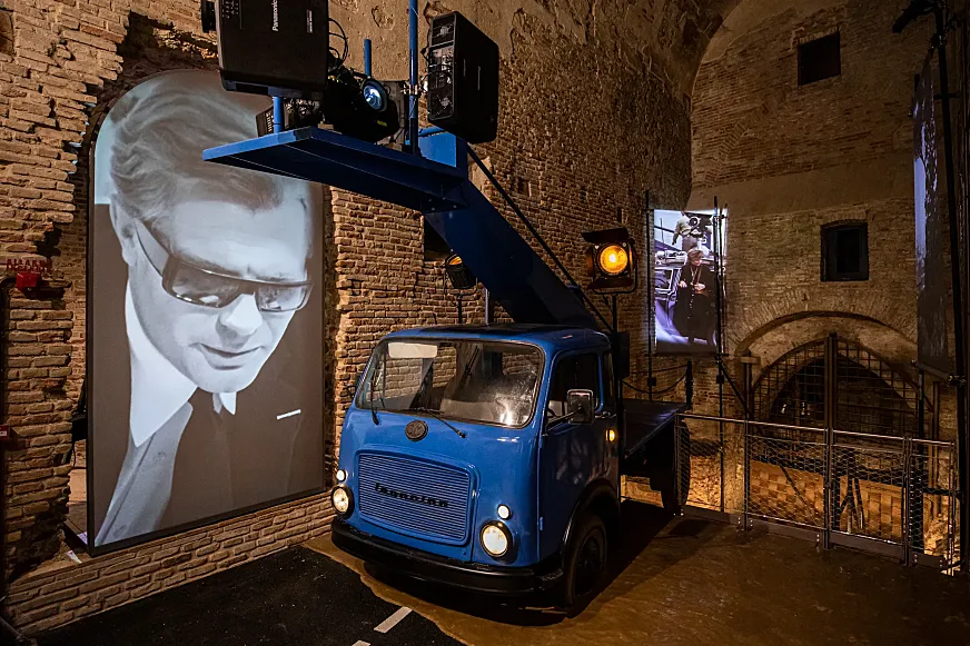 El Museo de Fellini en Rimini incluye todos los inventos del cineasta para rodar sus escenas (foto Lorenzo Burlando)