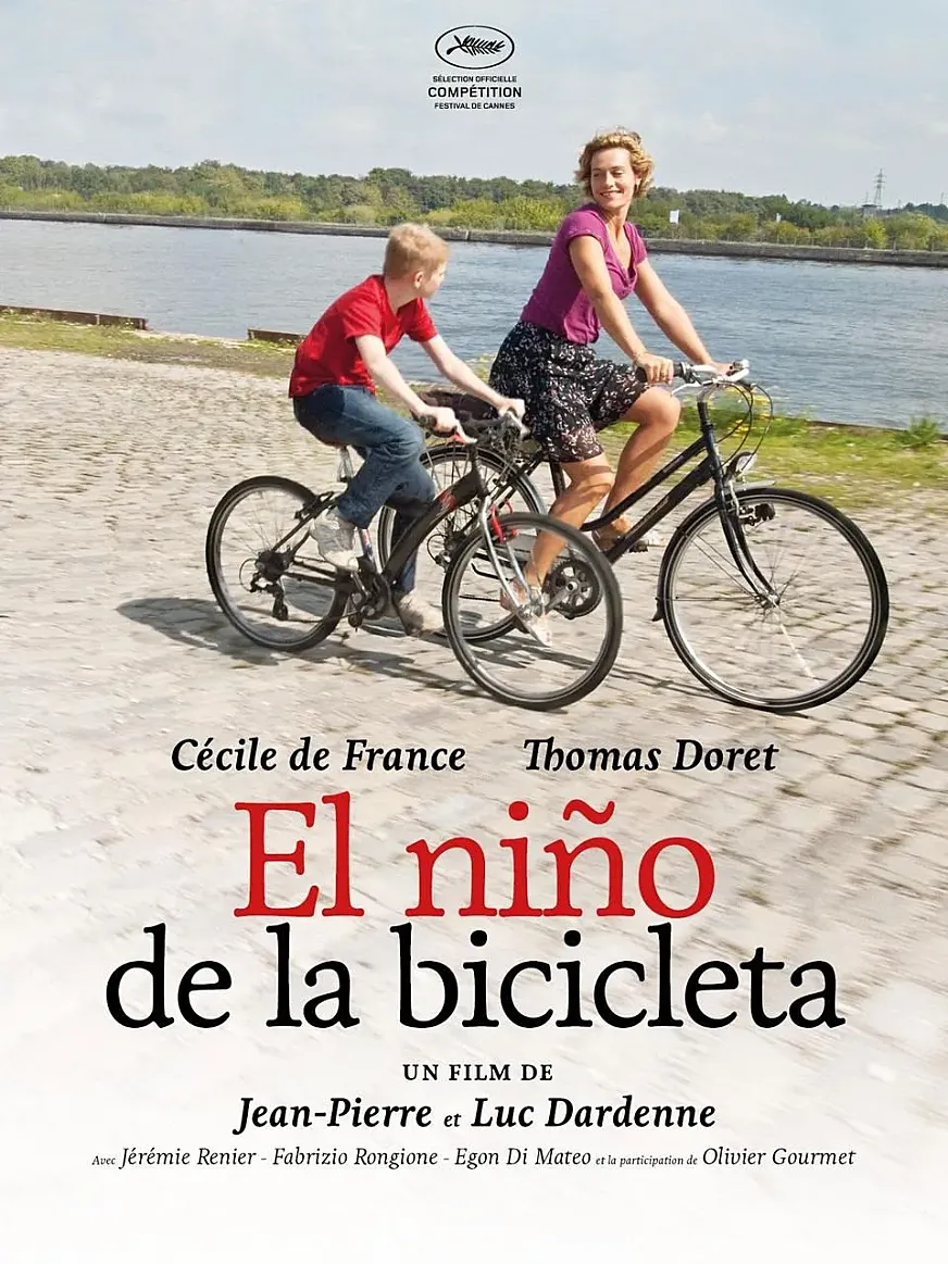 Cartel de la película 'El niño de la bicicleta'. 