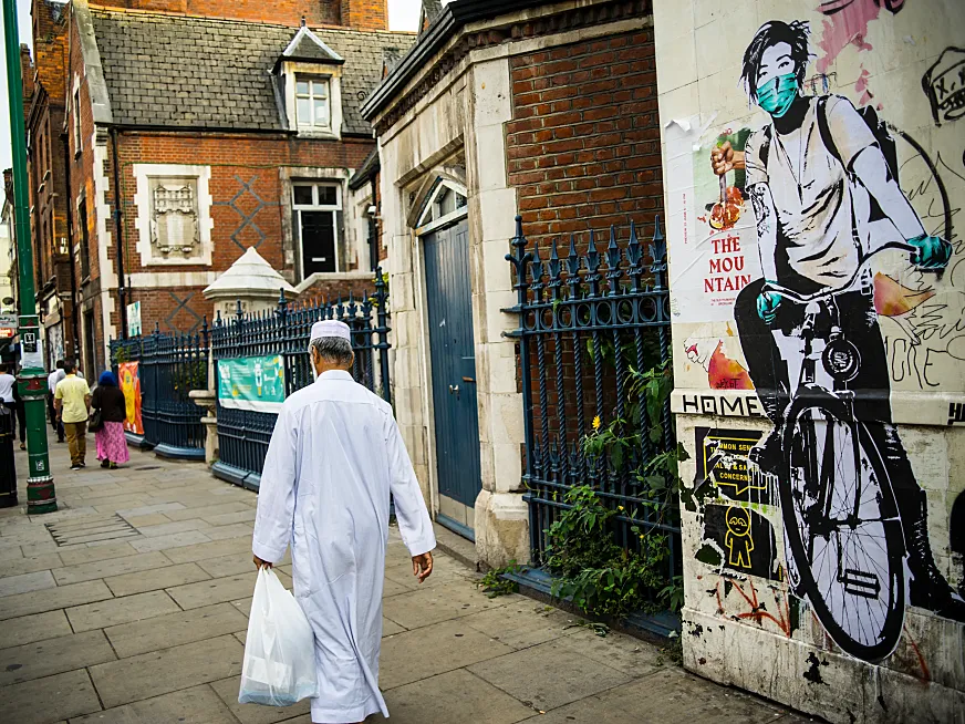 'Bike Girl', en una calle de Londres.