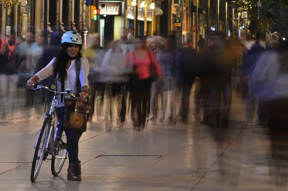 Maya en Bici.