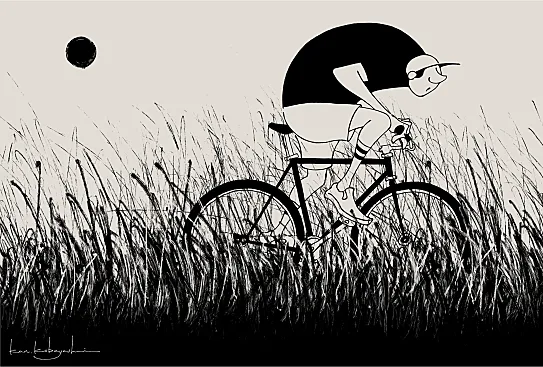 “La bicicleta es esencial en mi vida” (Kan Kobayashi)