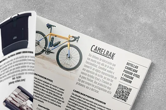 Toda la información sobre los bidones de Camelbak Podium está en 'Ciclosfera' #47.