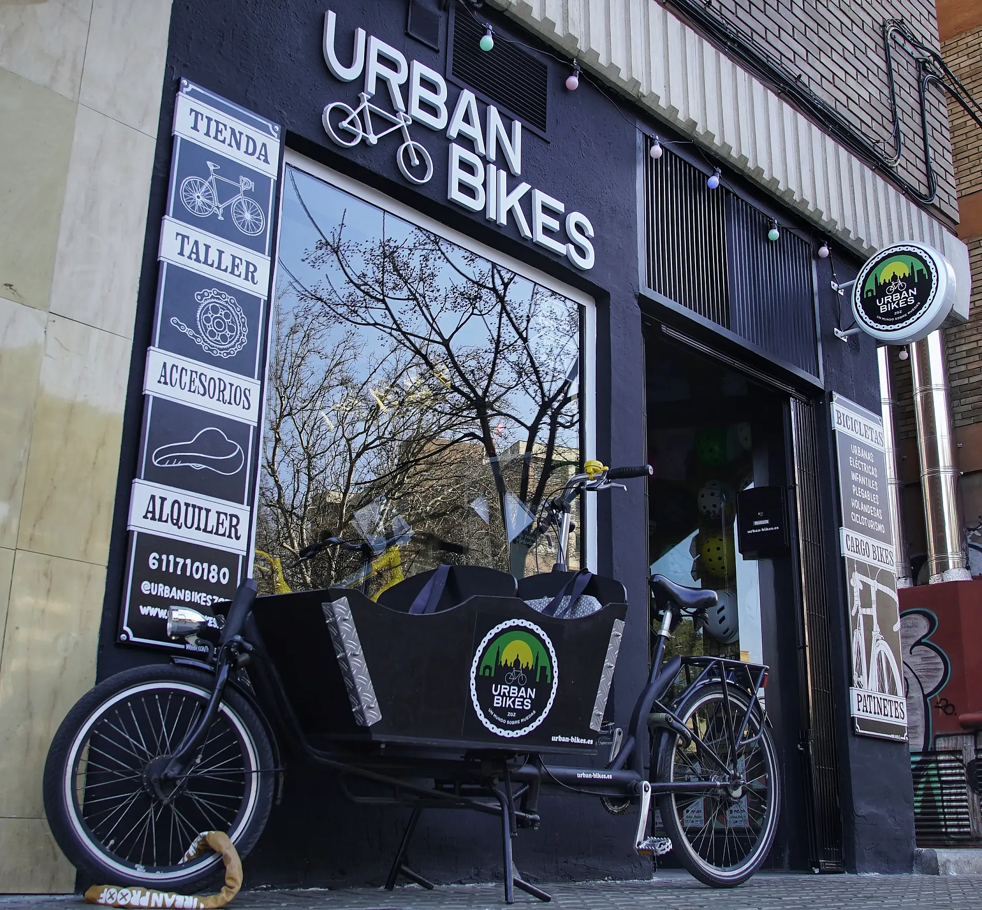 Cualquier cosa que puedas necesitar para moverte en bici por la ciudad, la puedes encontrar en Urban Bikes Zaragoza, también en su web.