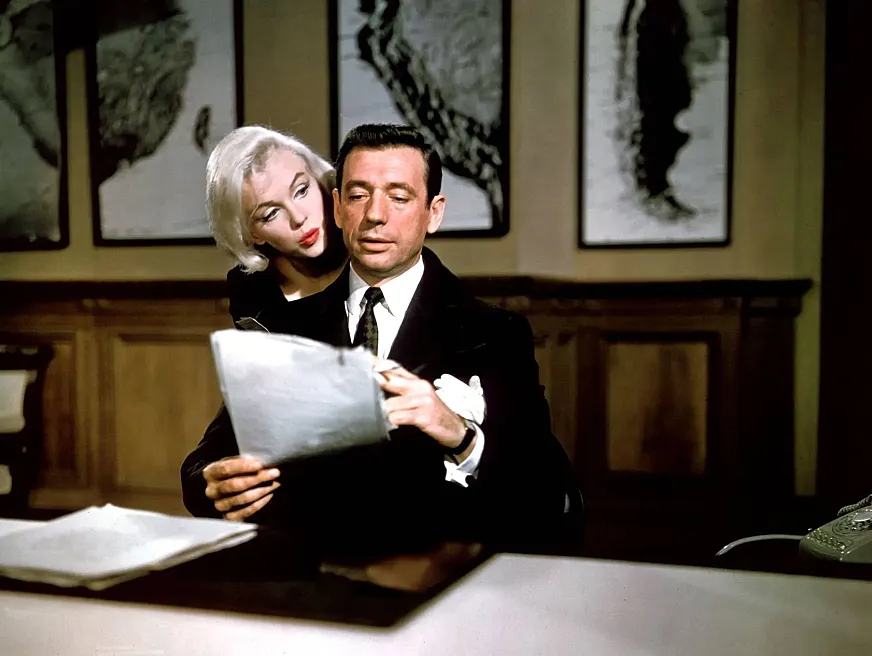 Marilyn Monroe e Yves Montand.