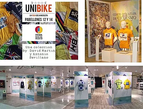 Unibike expondrá los maillots de David Martín y Antonio Sevillano.