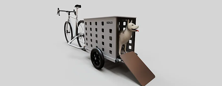 El trailer de ODILO se adapta a cualquier necesidad y es capaz de soportar hasta 50Kg.