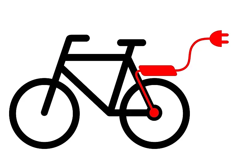 Bici eléctrica ilustración