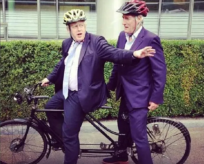 Boris Johnson y Paxman: una extraña pareja en tándem por Londres