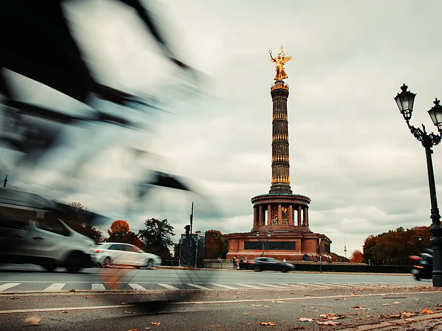 Una bicicleta en el centro de Berlín.