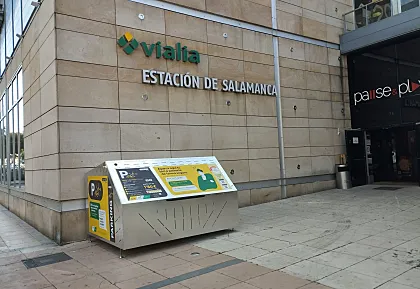 Aparcamiento en la estación de Salamanca.