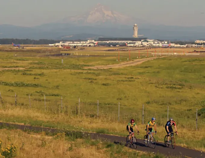 El aeropuerto ciclista de Portland