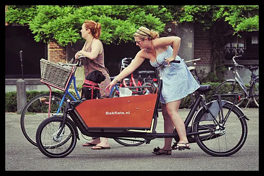 Una única bicicleta, mil usos diferentes.