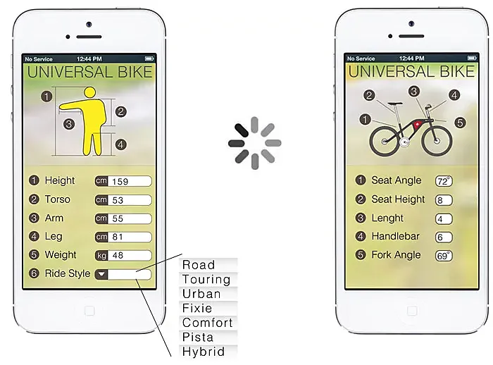 (app de la Universal Bike)