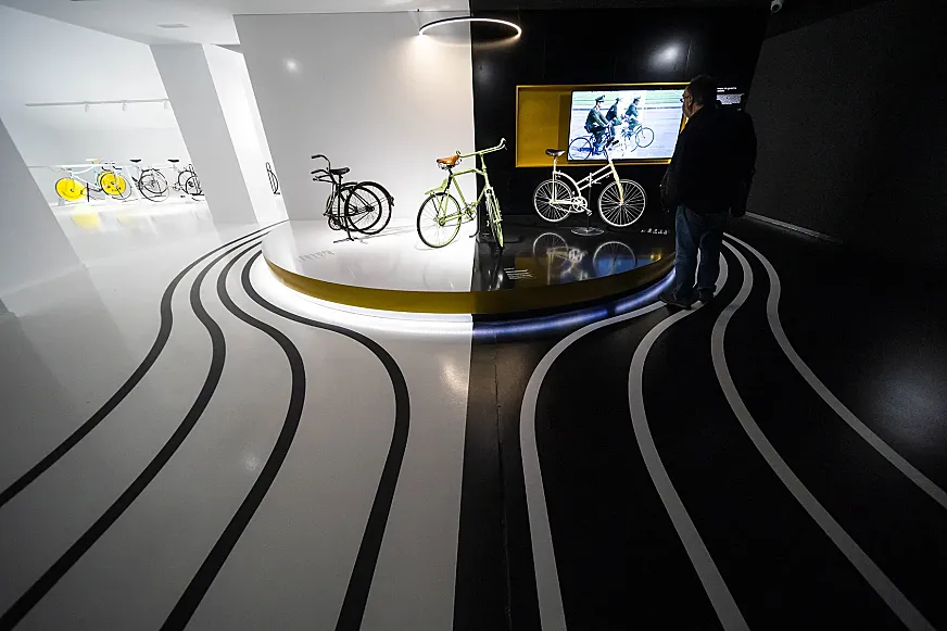 Parte de la exposición permanente de Bici Lab Andorra.