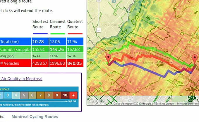 Clean Ride Mapper: la app ciclista que busca la ruta menos contaminada