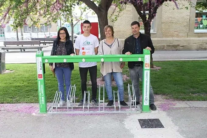 Huesca instala su primera electrolinera para bicis eléctricas