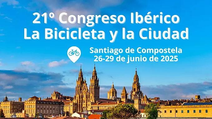 Santiago de Compostela acogerá el 21º Congreso Ibérico La Bicicleta y La Ciudad en 2025