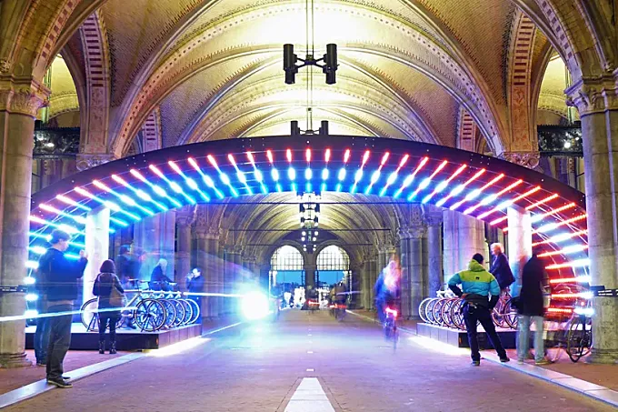 Lightbattle, una batalla de color en Amsterdam