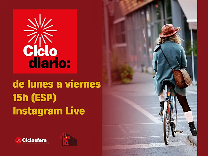 Hoy vuelve el Ciclodiario, el programa diario en redes sociales con toda la actualidad del ciclismo urbano y Ciclosferia