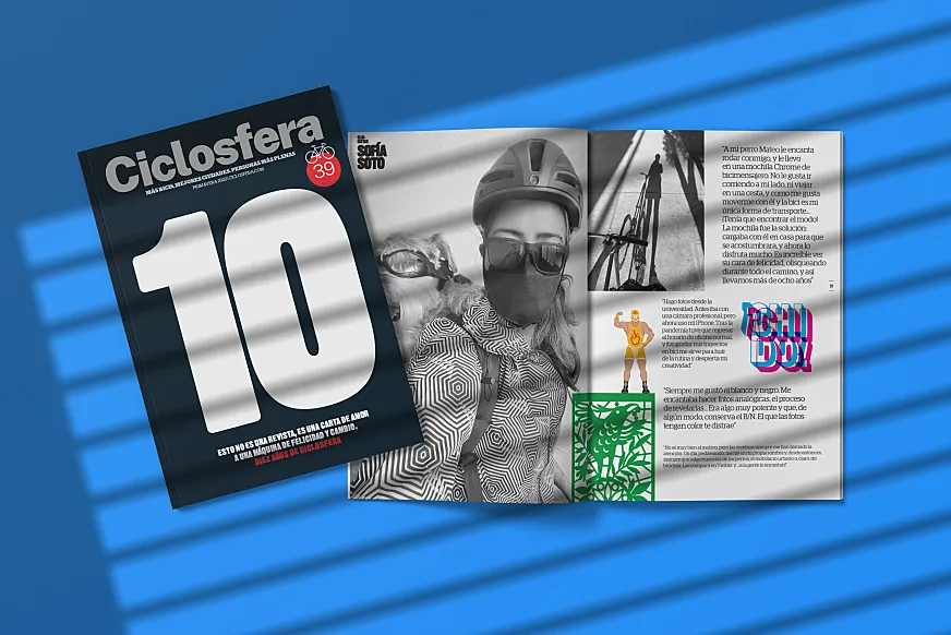 Sofía Soto es protagonista en Ciclosfera #39, donde mereció la sección 'Clic-Cistas' por sus imágenes bicicleteras.
